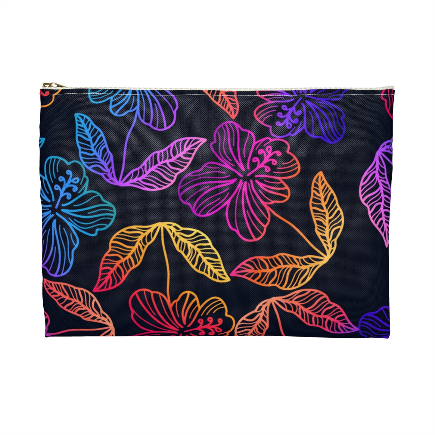 Rainbow Hibiscus Accessory Pouch
