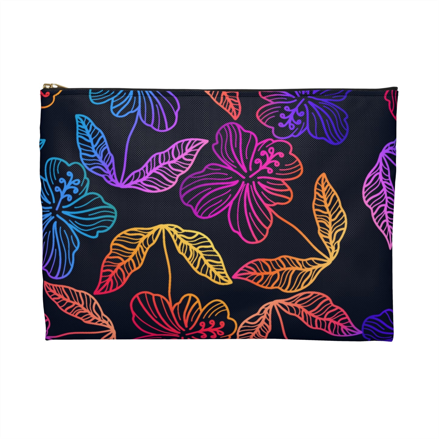 Rainbow Hibiscus Accessory Pouch