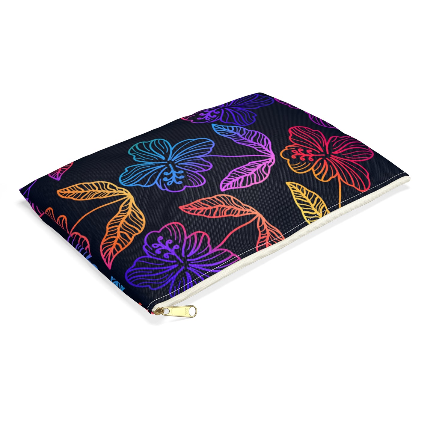 Rainbow Hibiscus Accessory Pouch