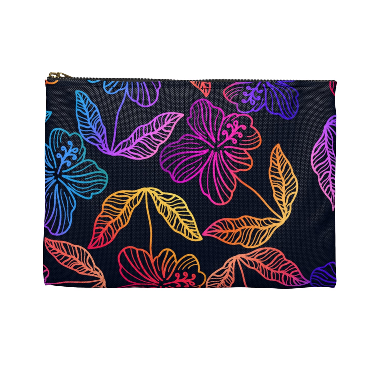 Rainbow Hibiscus Accessory Pouch