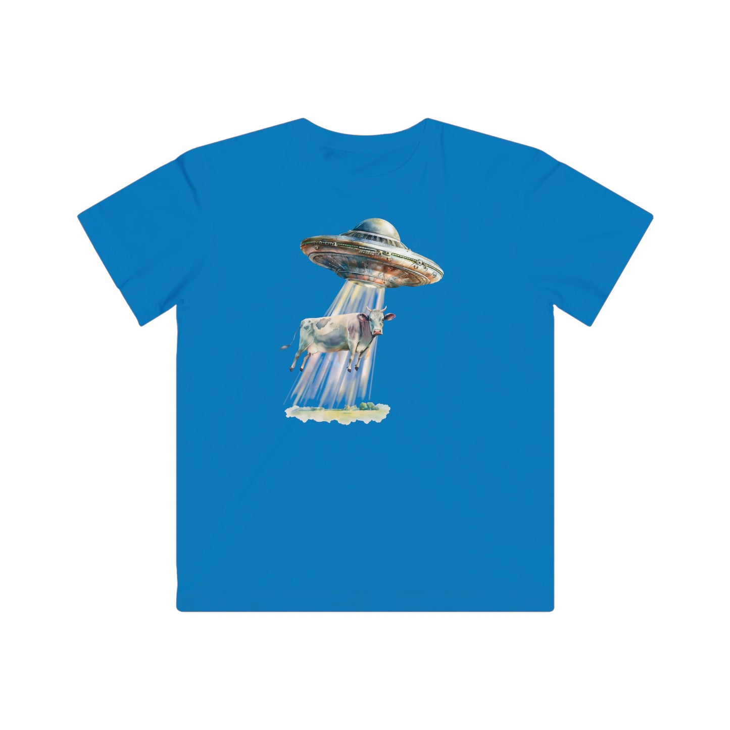 Cow Abduction Kids Fine Jersey Tee