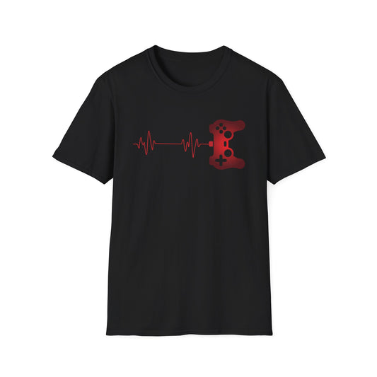 Gamer Heartbeat Unisex Softstyle T-Shirt