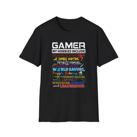 Gamer Hobbies Unisex Softstyle T-Shirt
