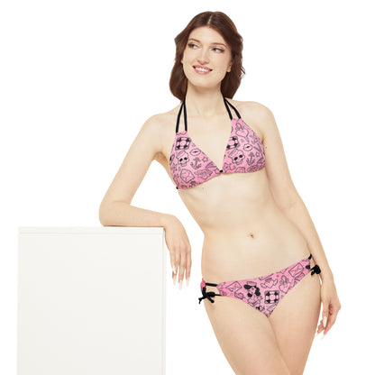 Sailor Jerry Valentine Strappy Bikini Set