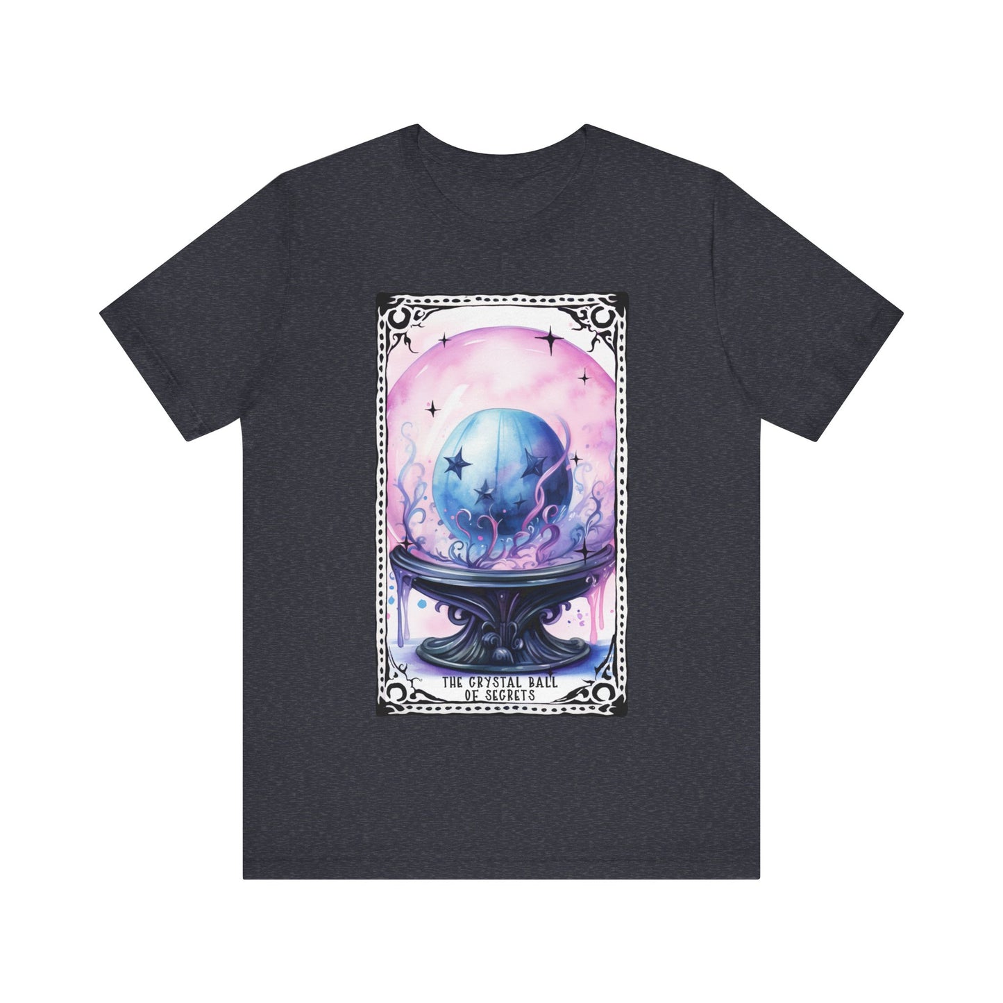 The Crystal Ball of Secrets Jersey unisex tee, Halloween Graphic Tee, Spooky Shirt, Trick or Treat Tee, Halloween Costume, Festive Gift