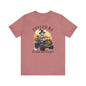 Fueled by crystals and coffee Unisex Jersey Short Sleeve Tee