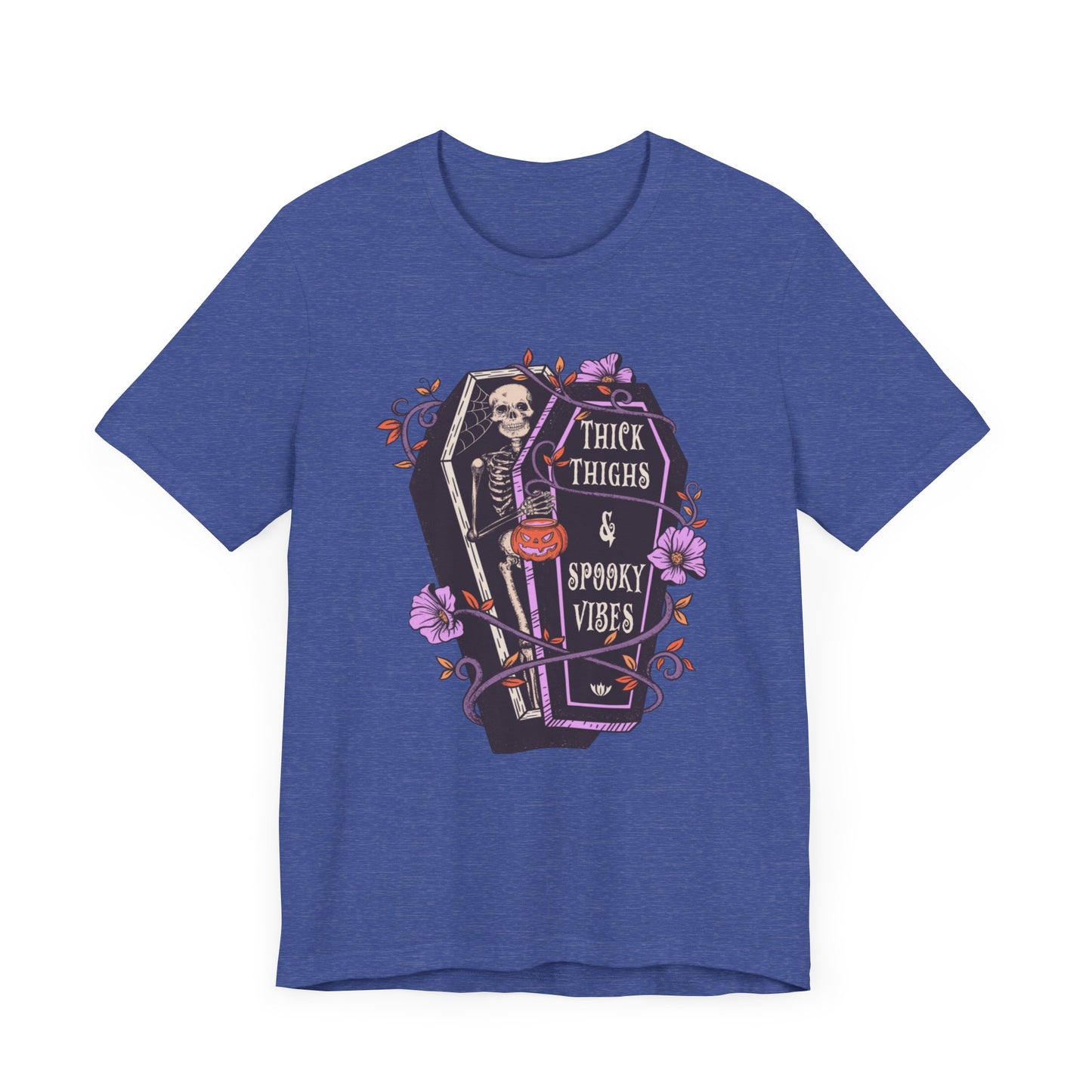 Thick thighs spooky vibes Jersey Short Sleeve Tee