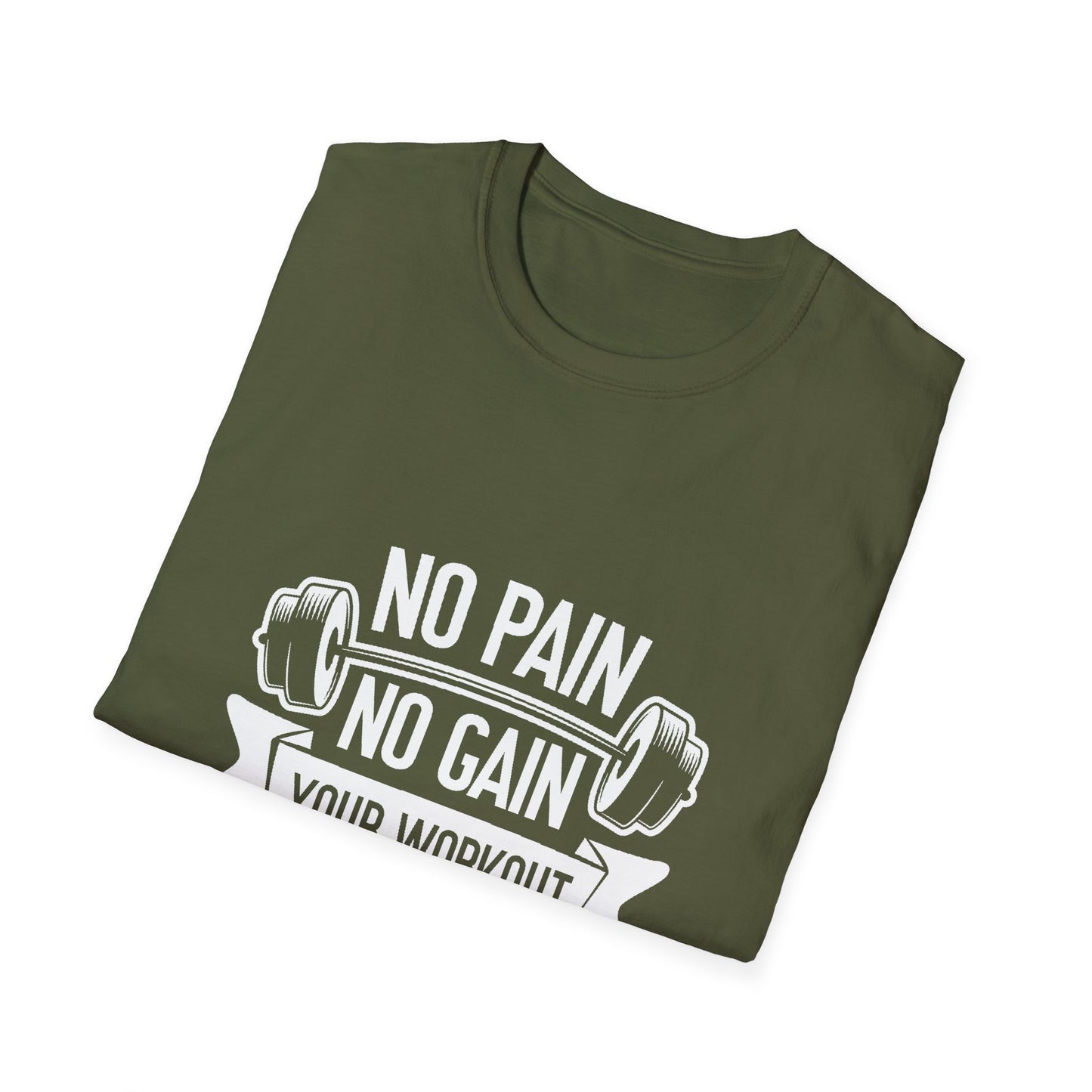 No Pian, No Gain Unisex Softstyle T-Shirt