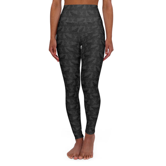 Gothic Ravens High Waisted Yoga Leggings