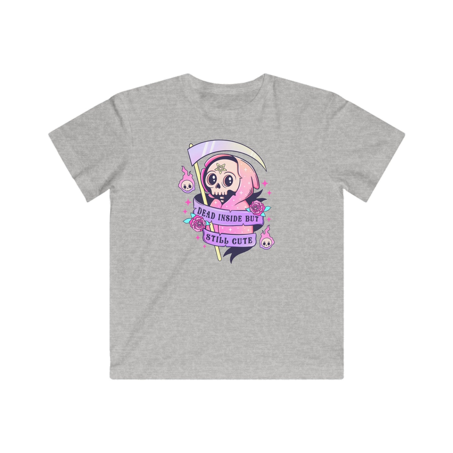 Dead inside but still cute Kids Fine Jersey Tee