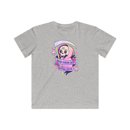 Dead inside but still cute Kids Fine Jersey Tee