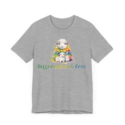 Different not less Unisex Jersey Short Sleeve Tee