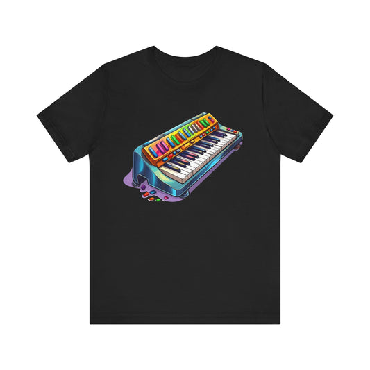 Retro 90's music keyboard 2 Unisex Jersey Short Sleeve Tee