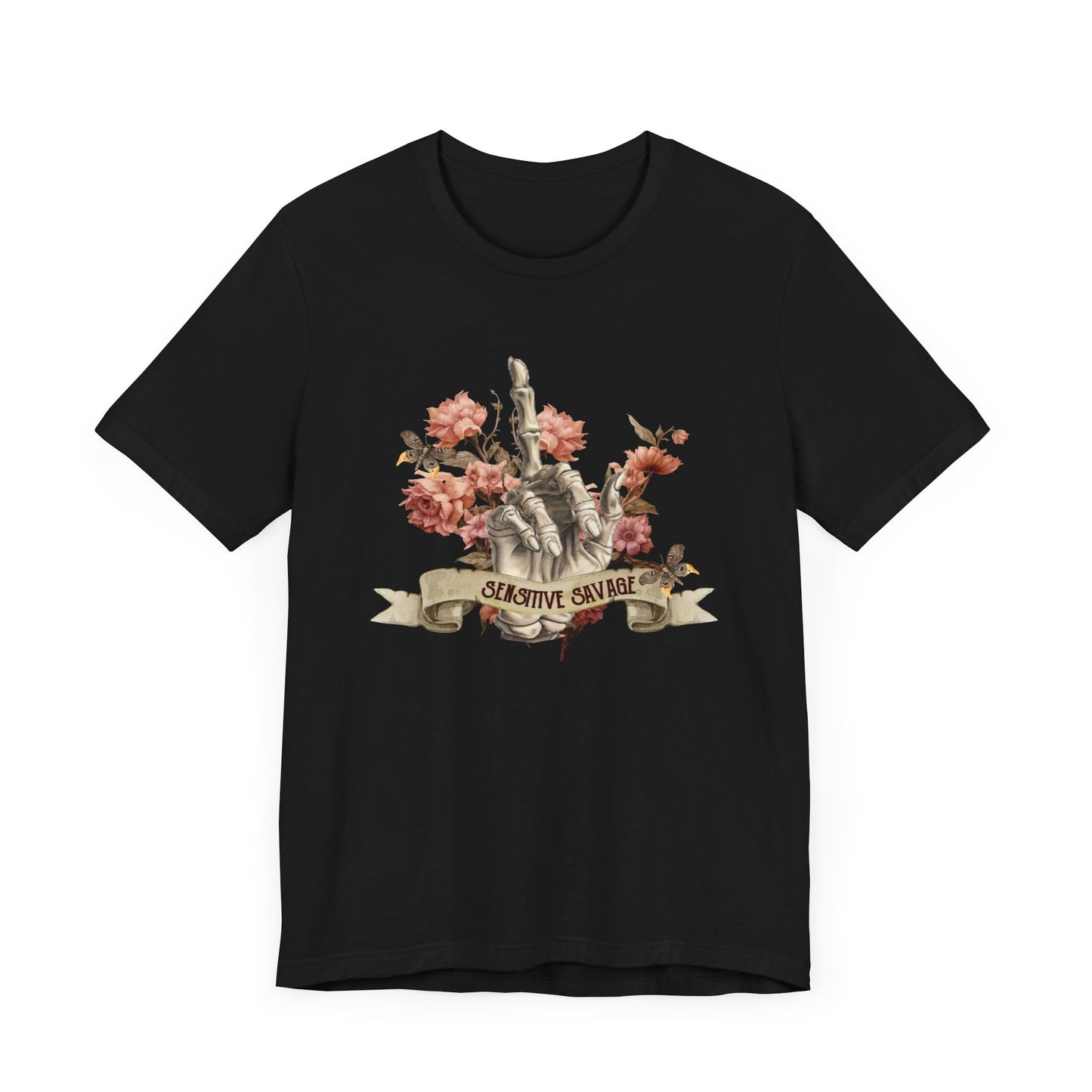 Sensitive savage skeleton Unisex Jersey Short Sleeve Tee