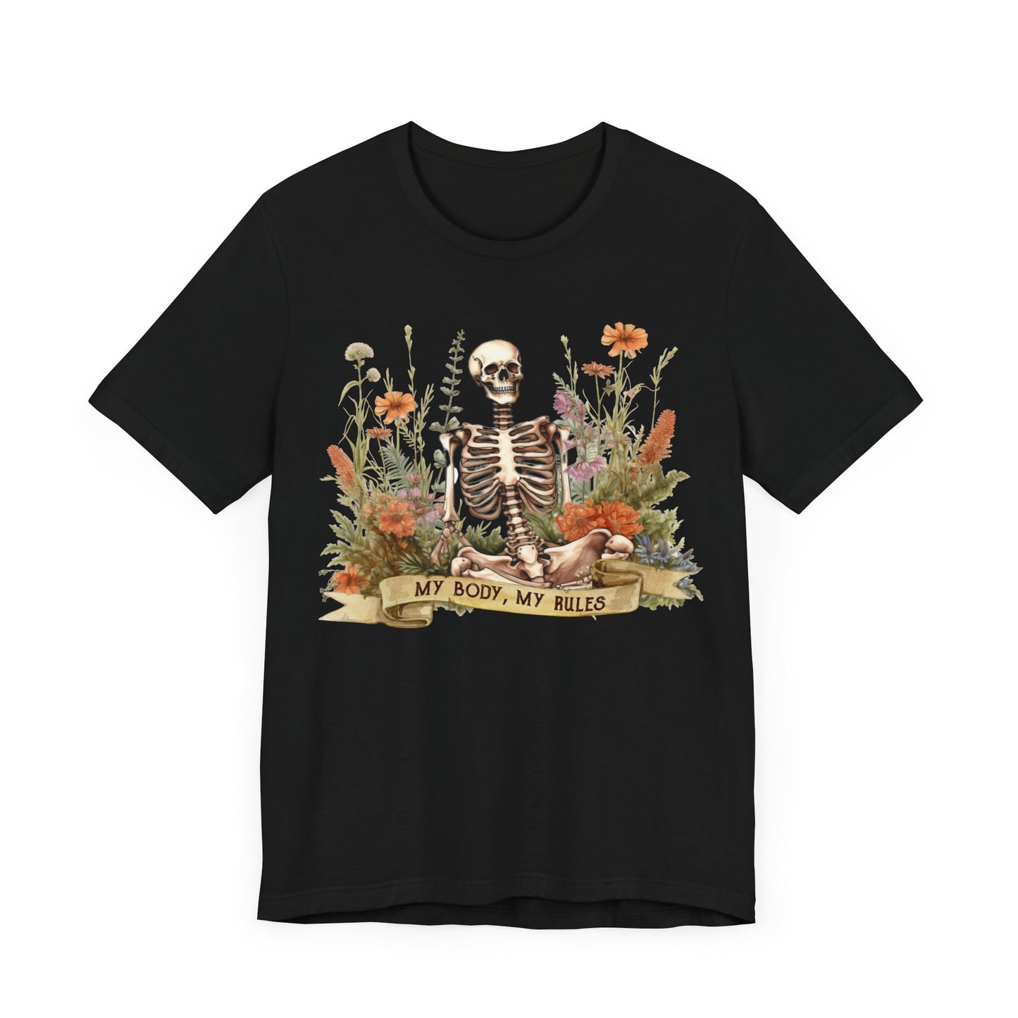 My body, my rules skeleton Unisex Jersey Short Sleeve Tee