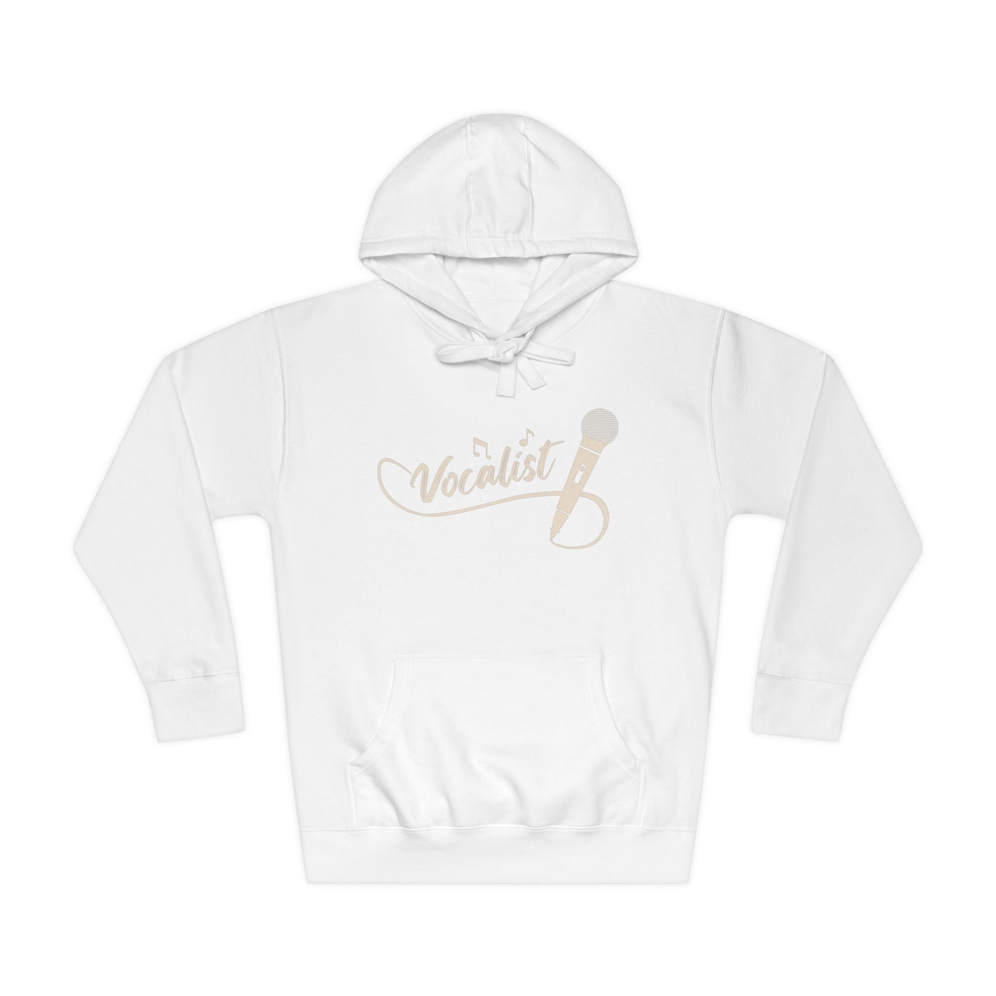Vocalist Unisex Fleece Hoodie, Fleece Hoodie Unisex, Comfortable Hooded Sweatshirt, Cozy Winter Wear, Gender-Inclusive Outerwear
