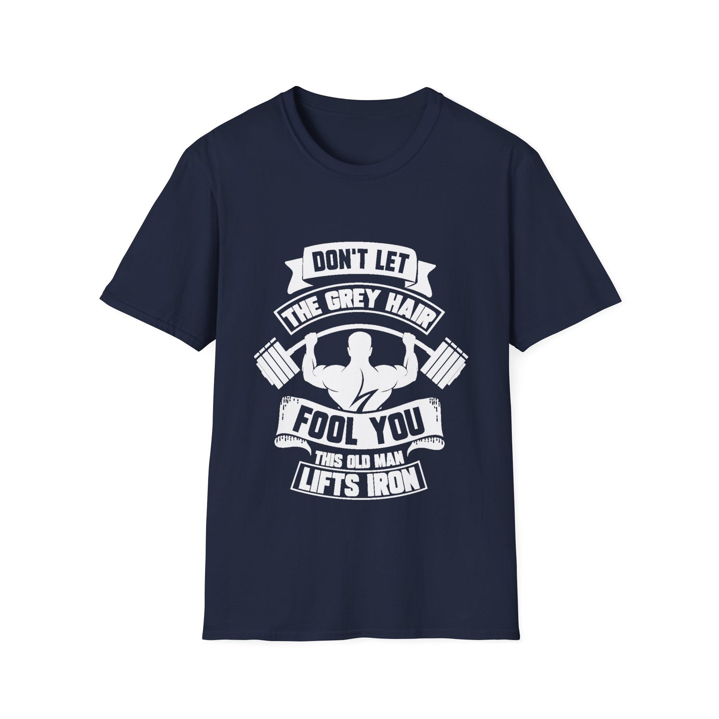 Gray Hair Gym Rat Unisex Softstyle T-Shirt