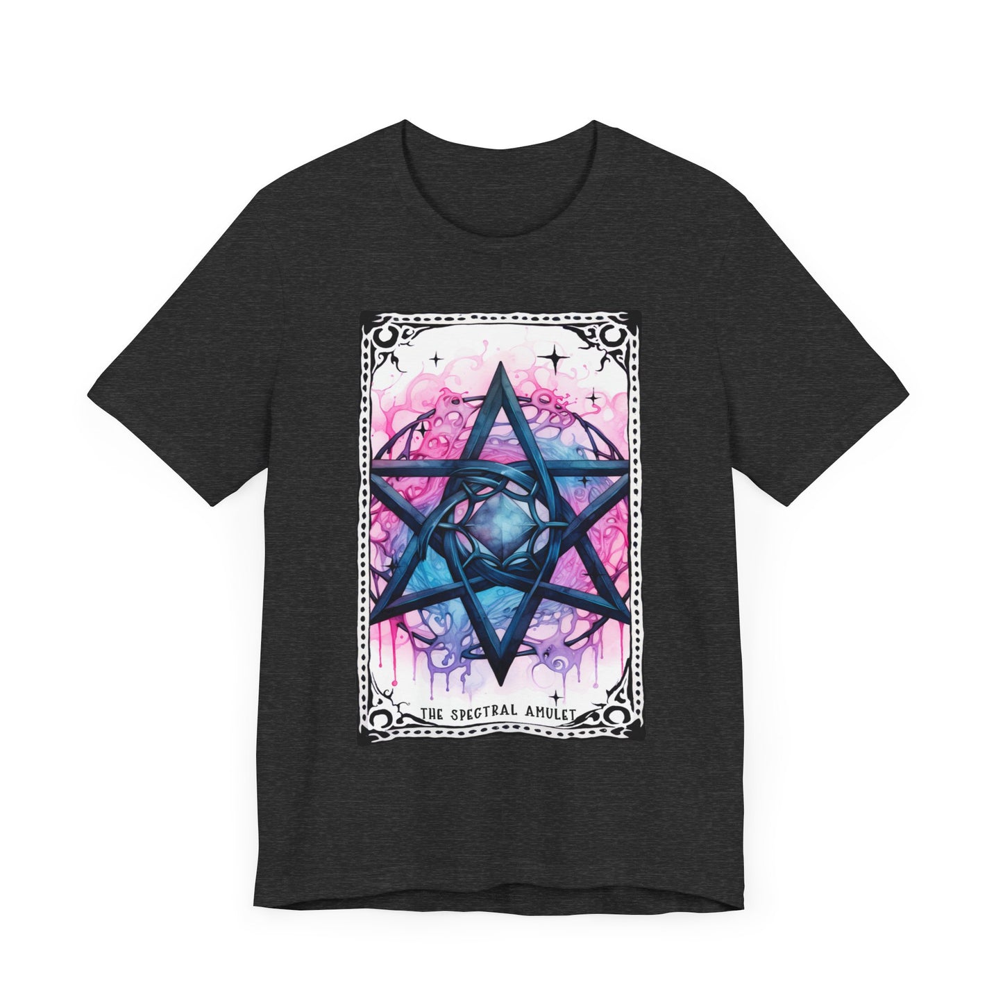 The Spectral Amulet Jersey unisex tee, Halloween Graphic Tee, Spooky Shirt, Trick or Treat Tee, Halloween Costume, Festive Gift