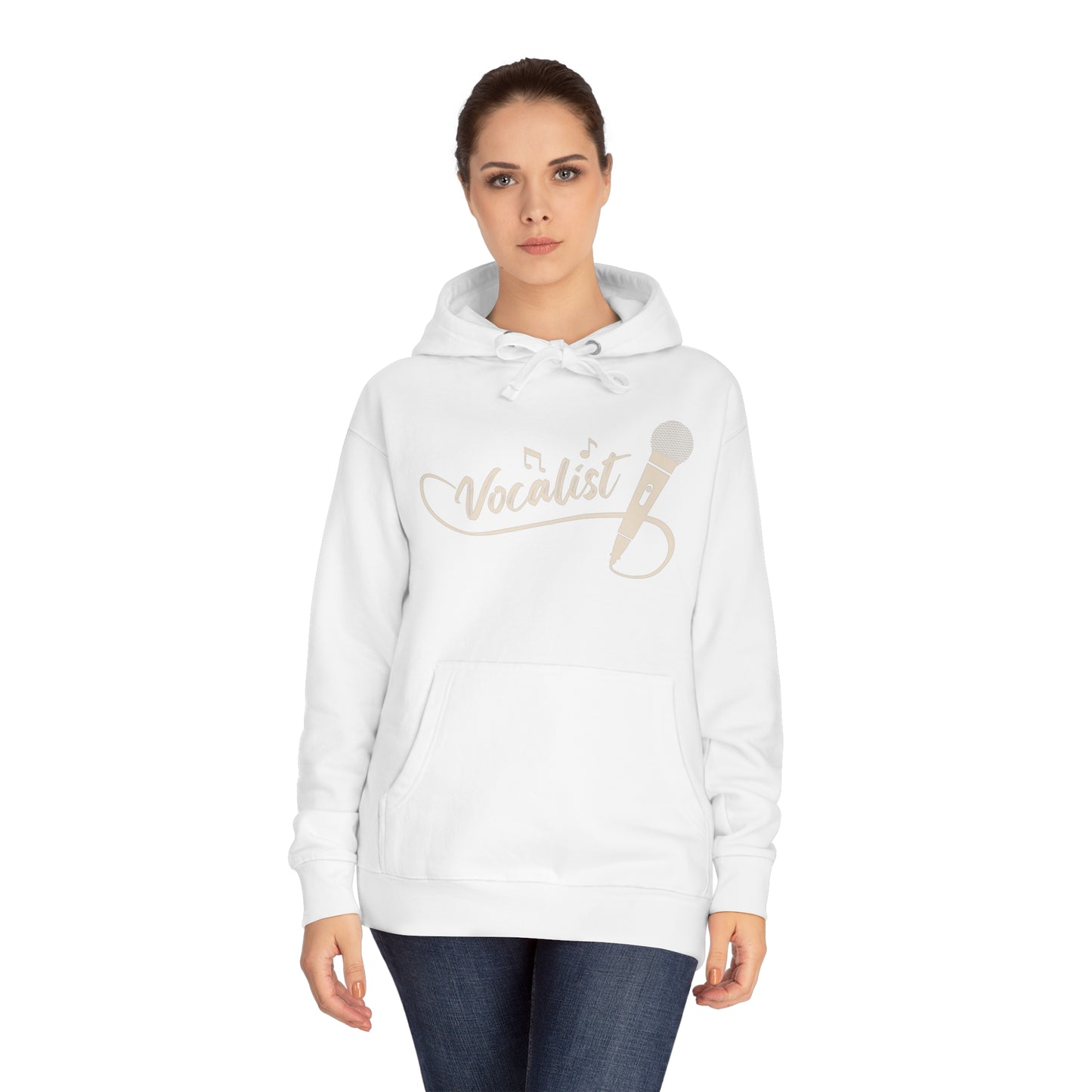Vocalist Unisex Fleece Hoodie, Fleece Hoodie Unisex, Comfortable Hooded Sweatshirt, Cozy Winter Wear, Gender-Inclusive Outerwear
