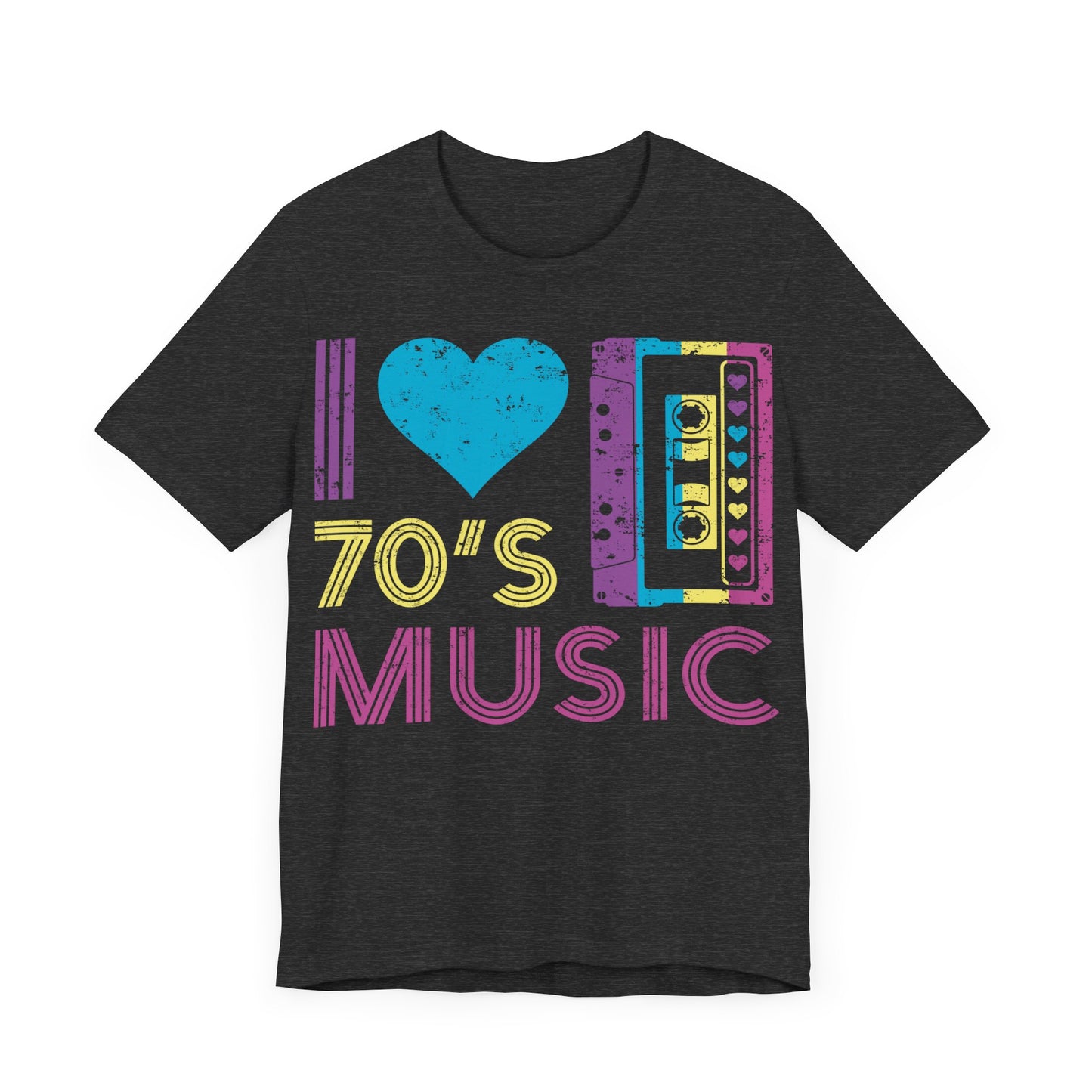 I love 70's music Unisex Jersey Short Sleeve Tee