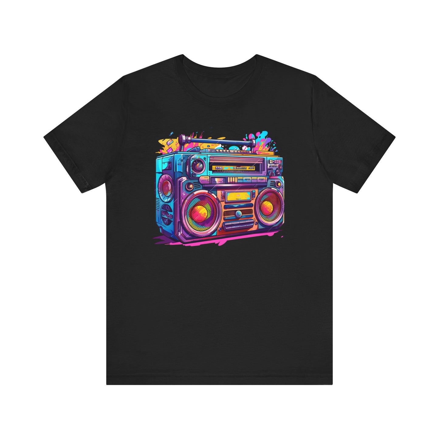 Rainbow Boombox 90's Unisex Jersey Short Sleeve Tee