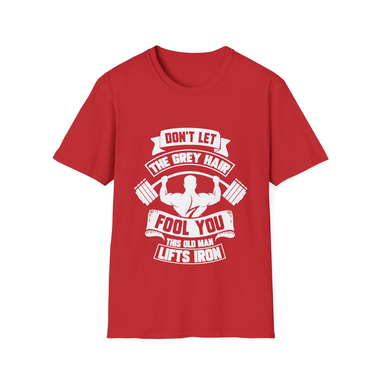 Gray Hair Gym Rat Unisex Softstyle T-Shirt