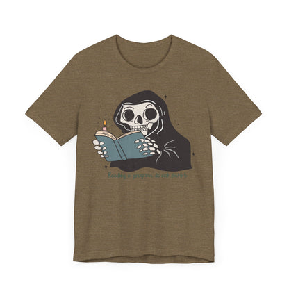 Reading in progress, do not disturb Unisex Jersey Short Sleeve Tee