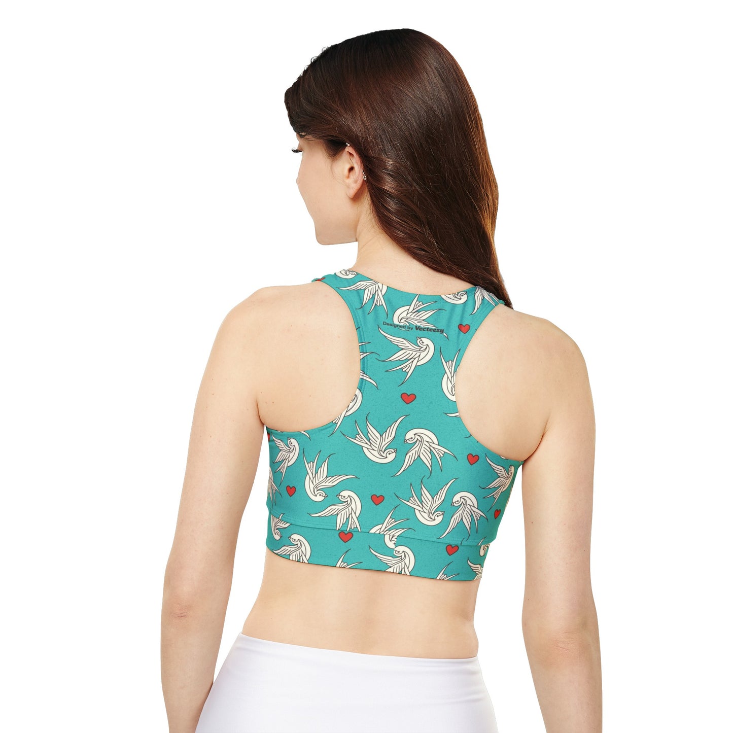Sparrows Lined, Padded Sports Bra, High Neck Sports Bra, Lined Athletic Top, Fitness Apparel