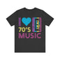 I love 70's music Unisex Jersey Short Sleeve Tee