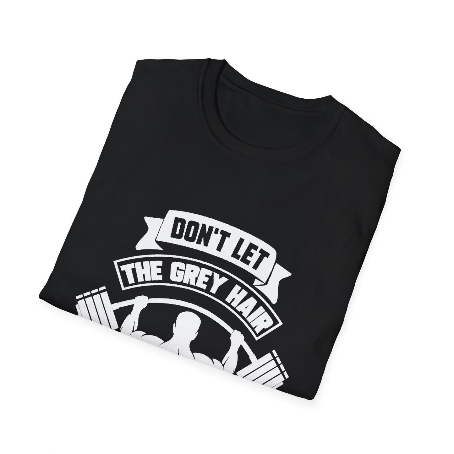 Gray Hair Gym Rat Unisex Softstyle T-Shirt