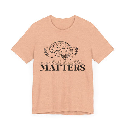 Mental health matters 3 Unisex Jersey Short Sleeve Tee