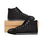 Polynesian Tribal in Black & Grey Classic Men's Sneakers
