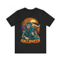 Halloween Reaper Jersey unisex tee, Halloween Graphic Tee, Spooky Shirt, Trick or Treat Tee, Halloween Costume, Festive Gift