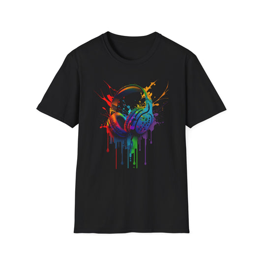 Gamer Headphones Unisex Softstyle T-Shirt