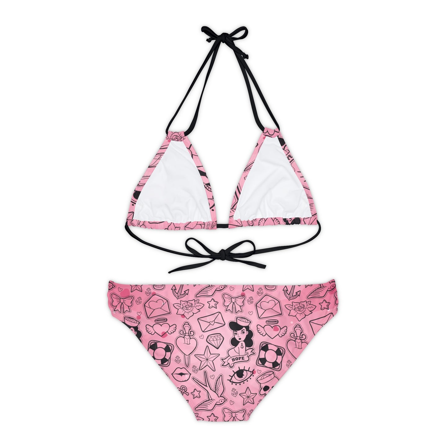 Sailor Jerry Valentine Strappy Bikini Set