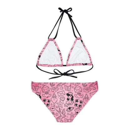 Sailor Jerry Valentine Strappy Bikini Set