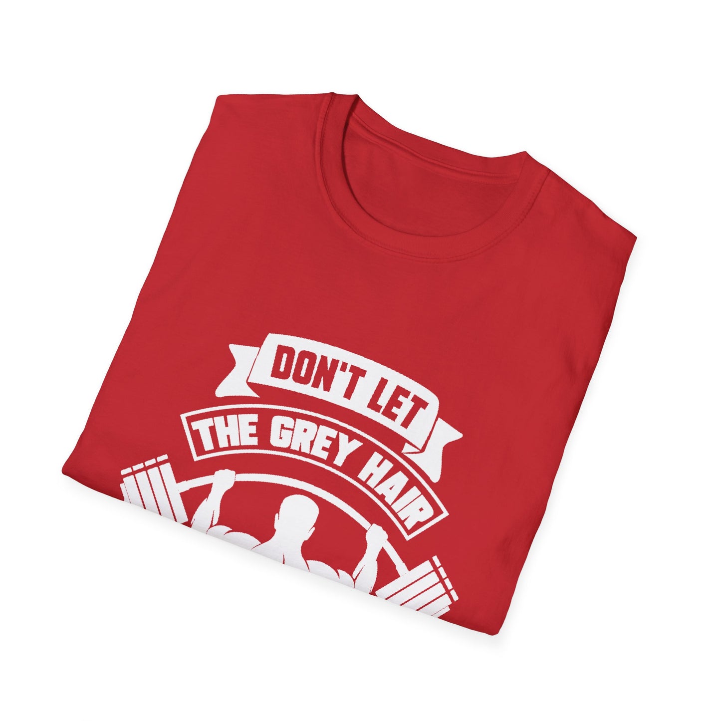 Gray Hair Gym Rat Unisex Softstyle T-Shirt