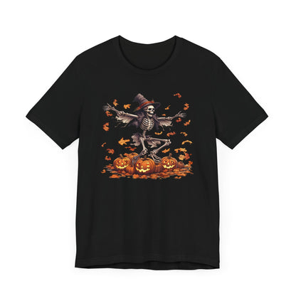Skeleton in leaves Unisex Jersey Short Sleeve Tee