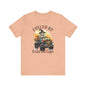 Fueled by crystals and coffee Unisex Jersey Short Sleeve Tee