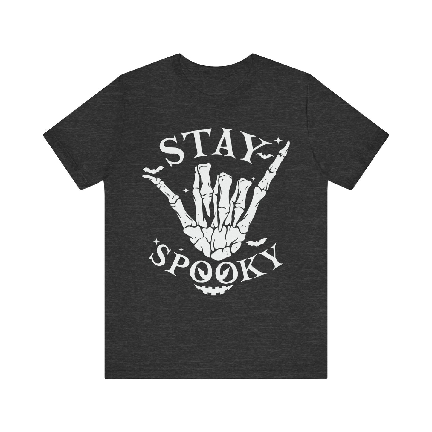 Stay Spooky Jersey unisex tee, Halloween Graphic Tee, Spooky Shirt, Trick or Treat Tee, Halloween Costume, Festive Gift