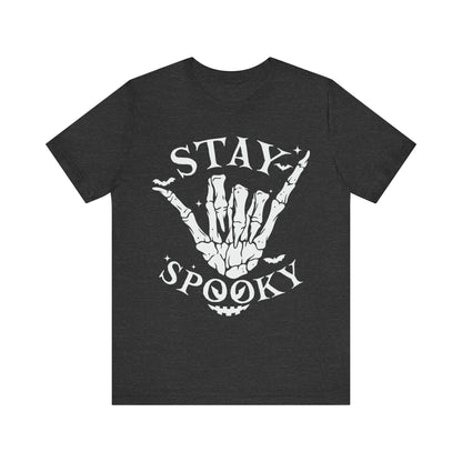 Stay Spooky Jersey unisex tee, Halloween Graphic Tee, Spooky Shirt, Trick or Treat Tee, Halloween Costume, Festive Gift