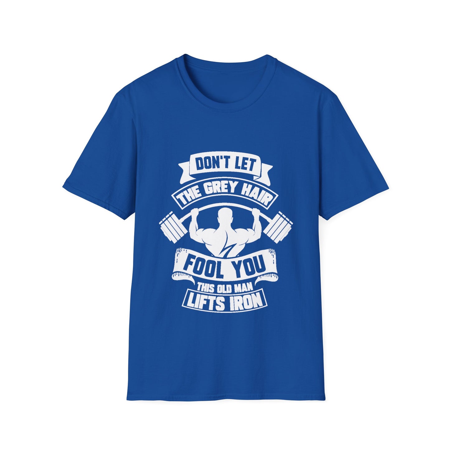 Gray Hair Gym Rat Unisex Softstyle T-Shirt