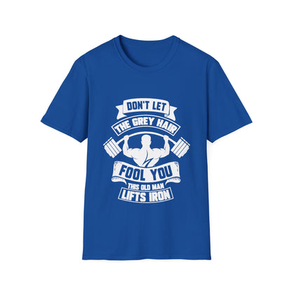 Gray Hair Gym Rat Unisex Softstyle T-Shirt