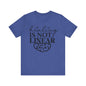 Healing is not linear Unisex Jersey Short Sleeve Tee
