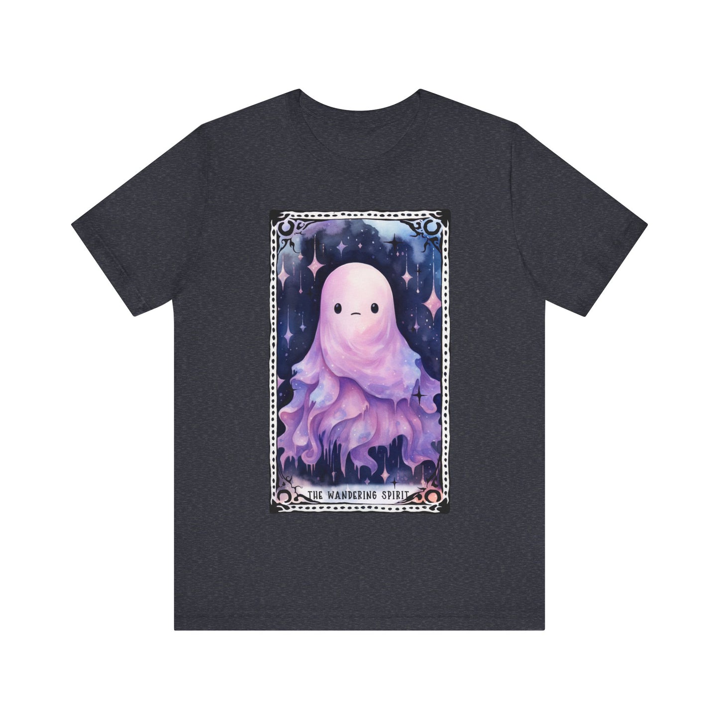 The Wandering Spirit Jersey unisex tee, Halloween Graphic Tee, Spooky Shirt, Trick or Treat Tee, Halloween Costume, Festive Gift