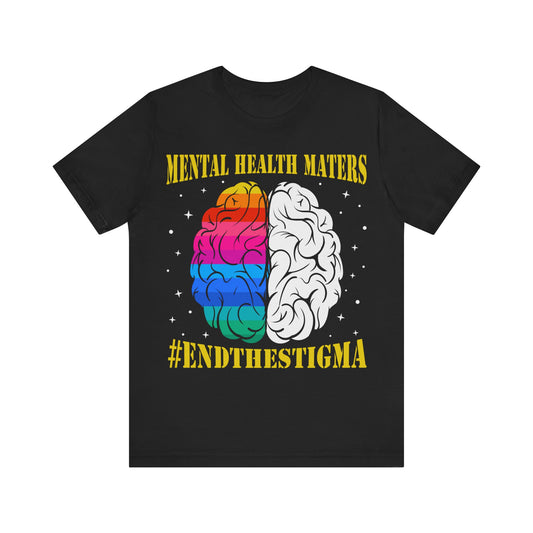 End the stigma Unisex Jersey Short Sleeve Tee