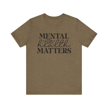 Mental health matters Unisex Jersey Short Sleeve Tee