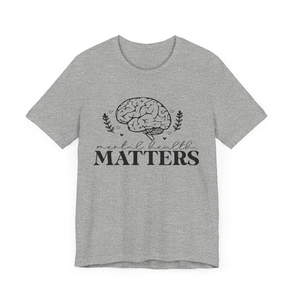 Mental health matters 3 Unisex Jersey Short Sleeve Tee