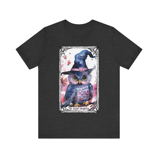 The Silent Observer Jersey unisex tee, Halloween Graphic Tee, Spooky Shirt, Trick or Treat Tee, Halloween Costume, Festive Gift