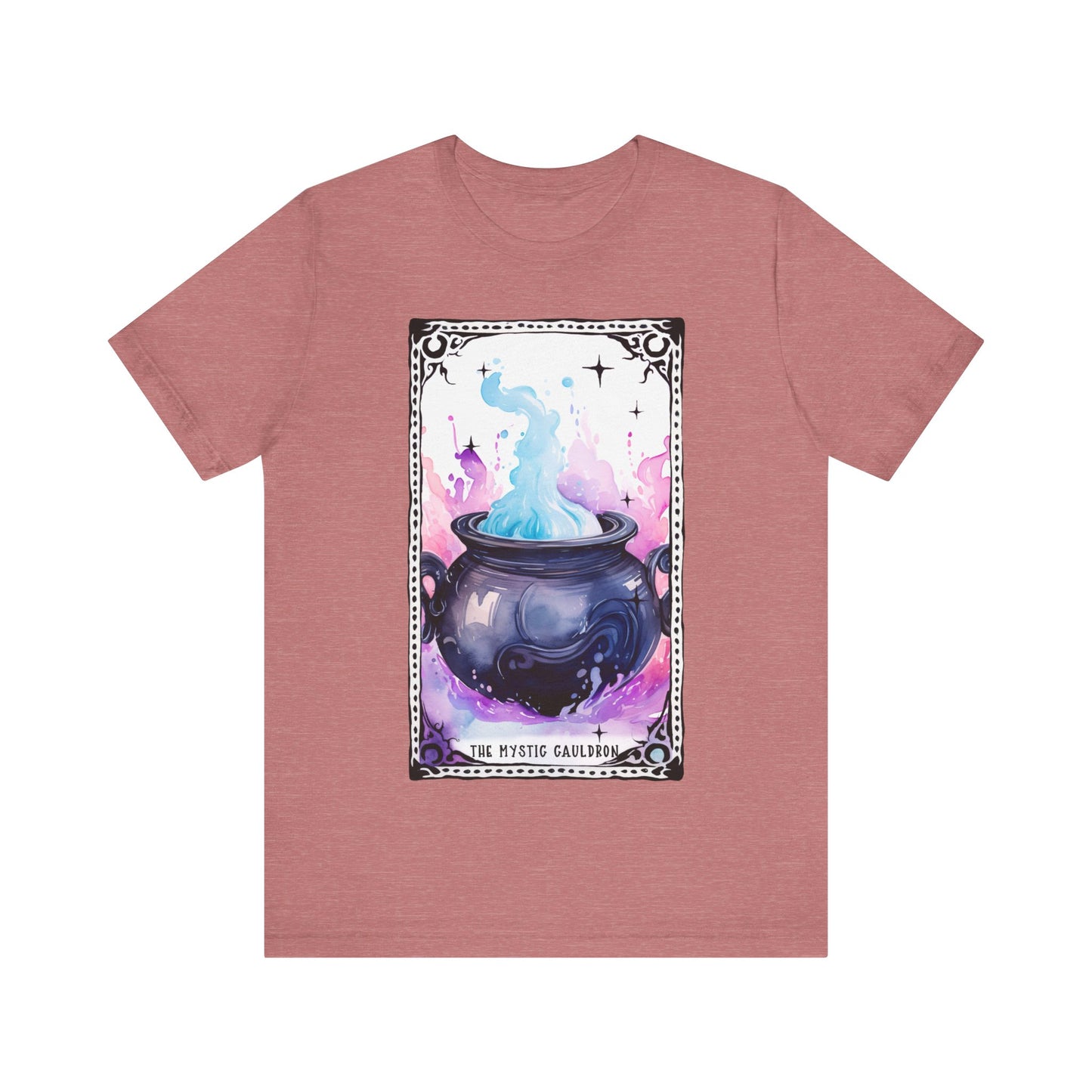 The Mystic Cauldron Jersey unisex tee, Halloween Graphic Tee, Spooky Shirt, Trick or Treat Tee, Halloween Costume, Festive Gift